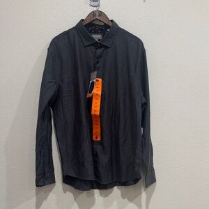 Ted Baker Charcoal Button-Up Shirt